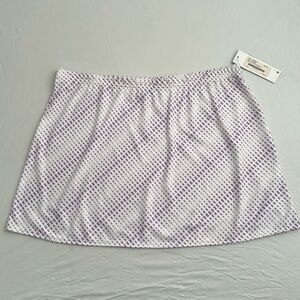 Tail Tech Performance lavender purple and white lightweight golf skirt